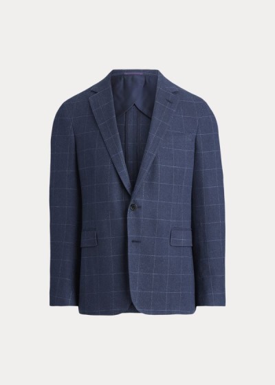 Men's Ralph Lauren Hadley Windowpane Suit Jacket | 701986WQB